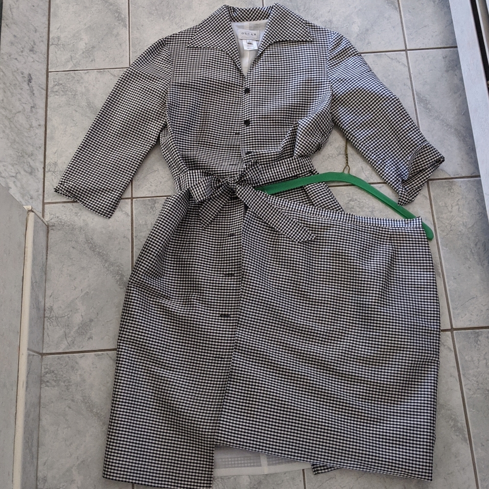 Oscar de la Renta Trench Dress and Skirt